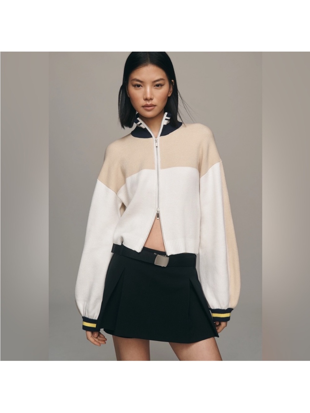 NWT Maeve pleated micro skort size small Anthropologie